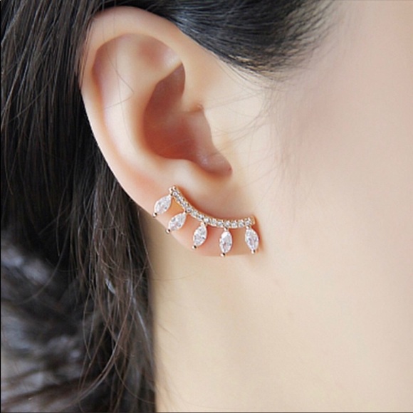 Silver Crystal Earring Set - Picture 3 of 5